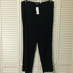 Pursuits, ltd. Blk Stretch Drawstring Pants